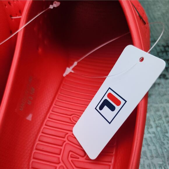 Men’s “FILA” Red Clog Size 10 NEW EB3 - Picture 4 of 10